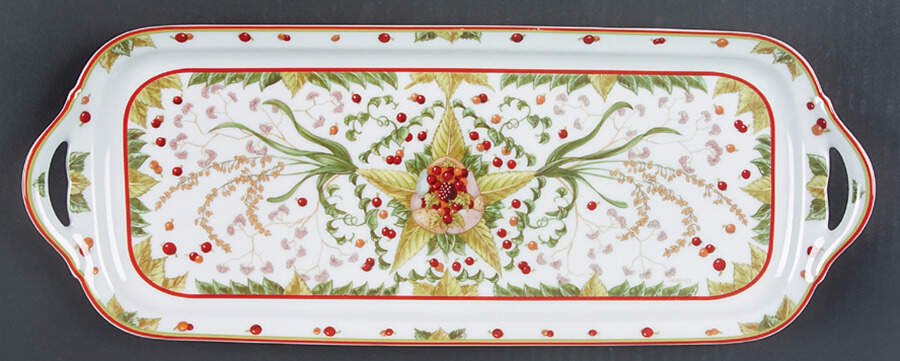 Le Jardin de Pythagore Oblong Cake Plate by Hermes-1
