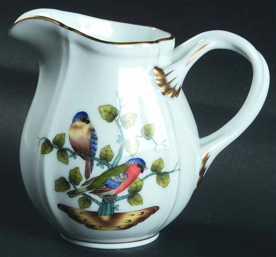 Antique Rothschild Bird (So) Mocha Creamer by Herend-1