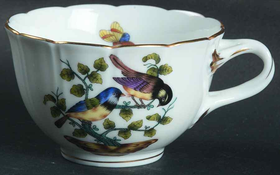 Antique Rothschild Bird (So) Mocha Cup by Herend-1