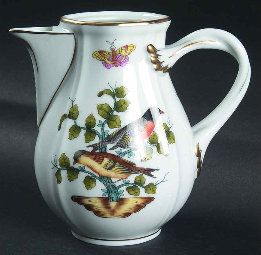 Antique Rothschild Bird (So) Mocha Pot No Lid by Herend-1