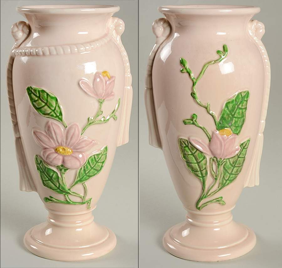 Magnolia (Glossy) 12" Vase by Hull-1