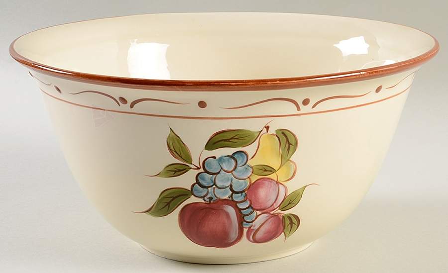 Around the Orchard 11" Large Salad Serving Bowl by Home-1