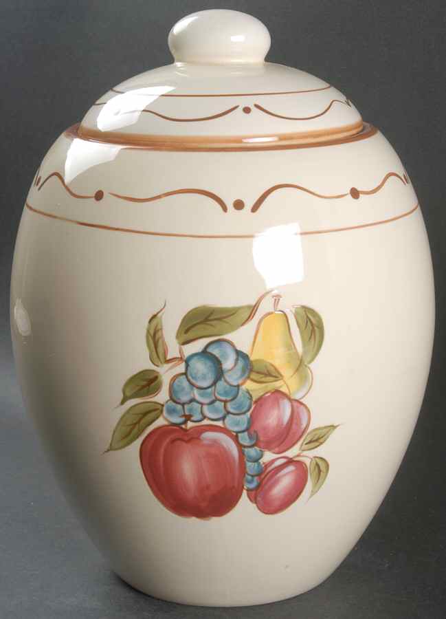 Around the Orchard Biscuit Barrel & Lid by Home-1