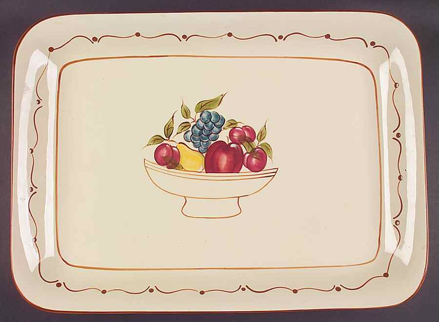 Around the Orchard 21" Rectangular Serving Platter by Home-1