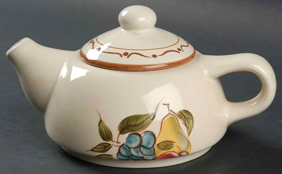 Around the Orchard Teapot for Individual Teapot & Lid with Cup by Home-1
