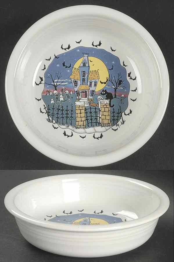 Fiesta Halloween Night Soup/Cereal Bowl by Homer Laughlin -1