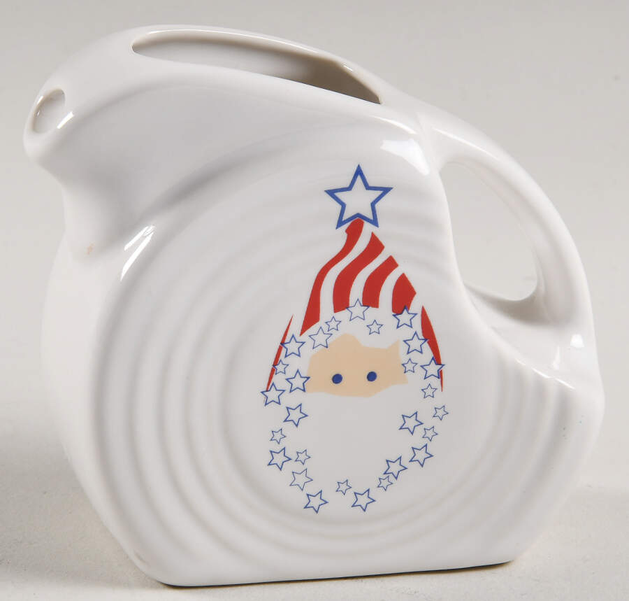 Fiesta Uncle Santa 4 Oz Pitcher by Homer Laughlin -1