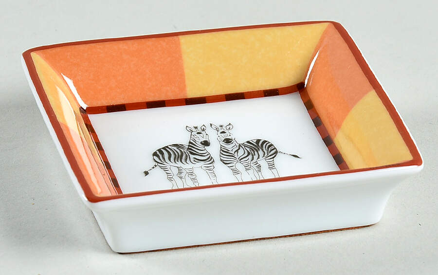 Africa Yellow-Orange Small Ashtray by Hermes-1