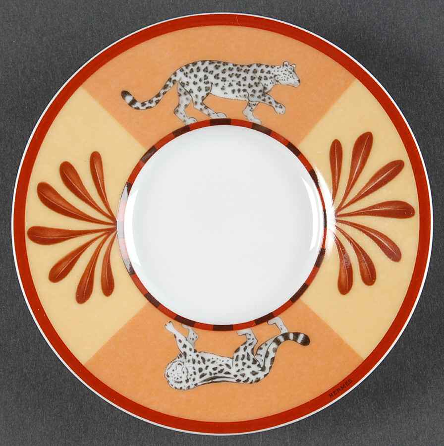 Africa Yellow-Orange Saucer for Espresso Cup by Hermes-1