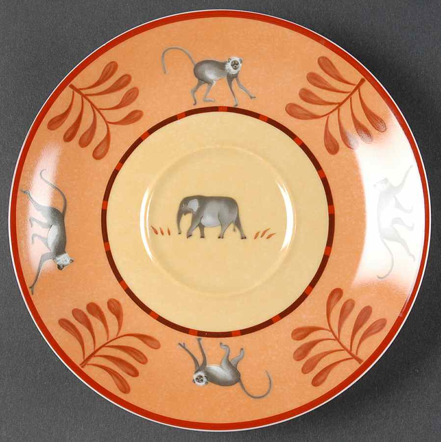 Africa Yellow-Orange Saucer for Breakfast Cup by Hermes-1