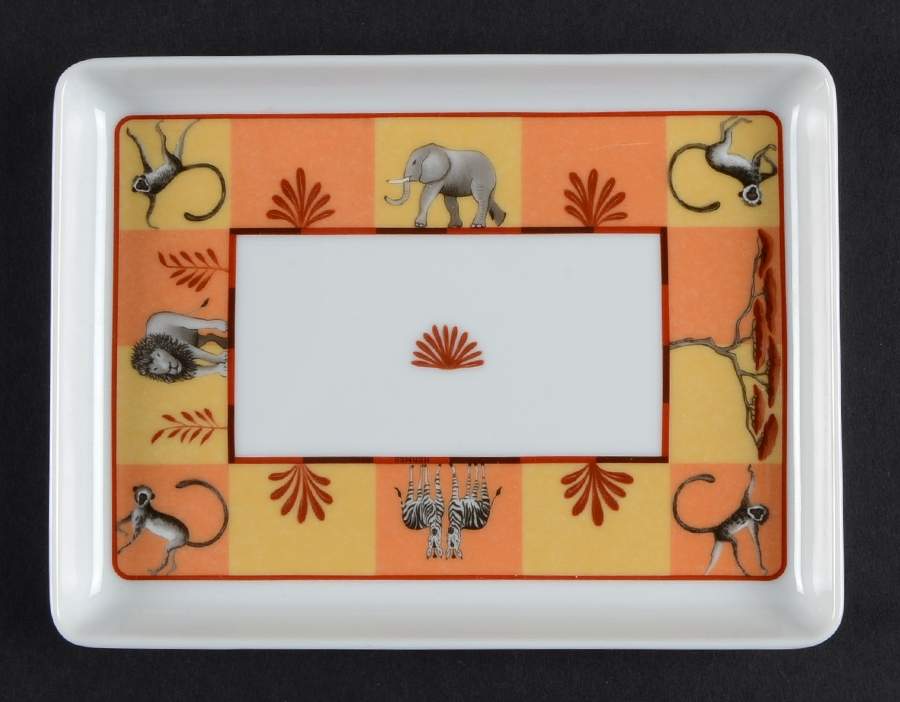 Africa Yellow-Orange 6" Rectangular Tray by Hermes-1