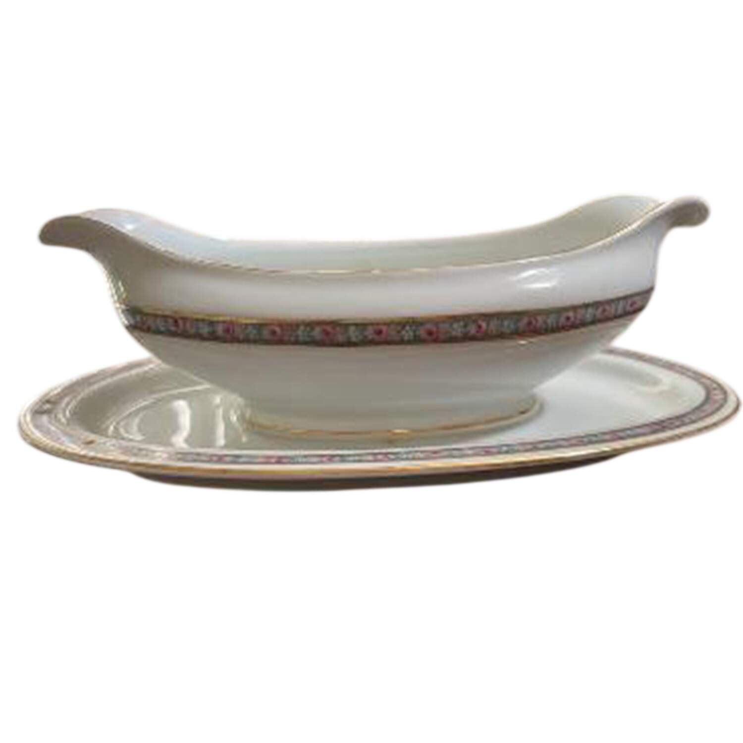 HUT1411 Gravy Boat with Attached Underplate by Hutschenreuther-1