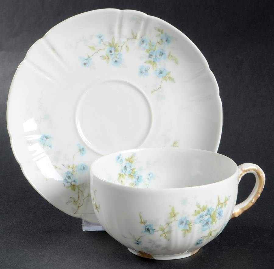Schleiger 150-13 Flat Cup & Saucer Set by Haviland-1