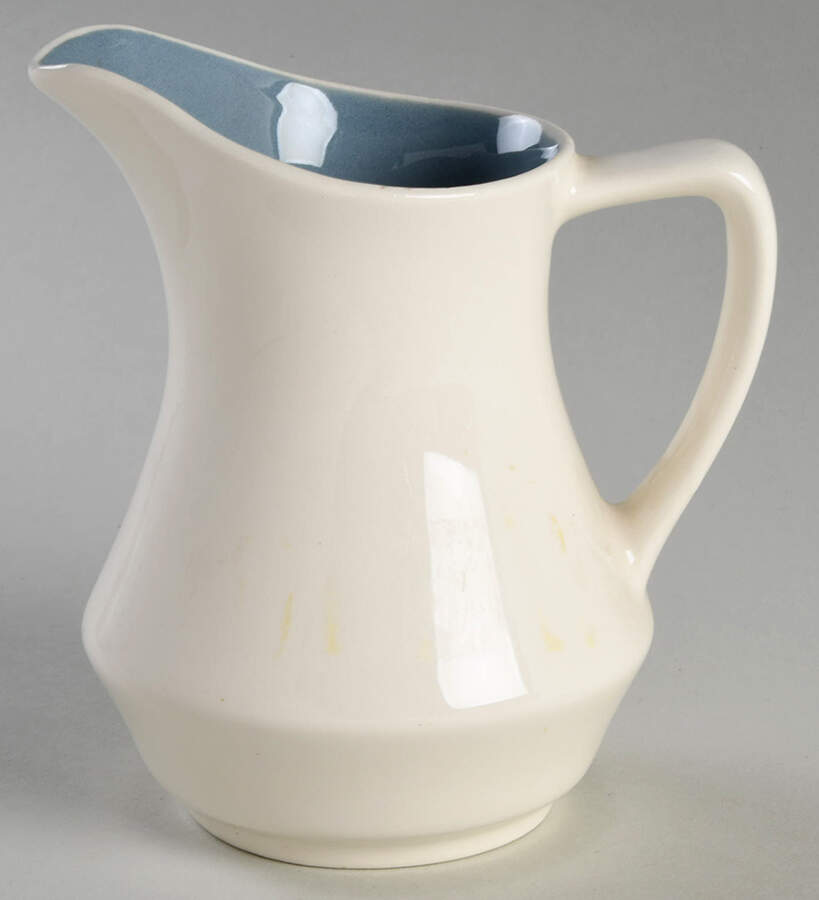 Laurelton Light Blue Creamer by Harker-1