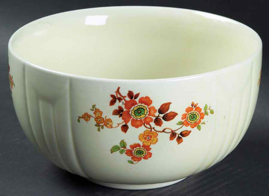 Autumn Flowers 7" Round Vegetable Bowl by Hall-1