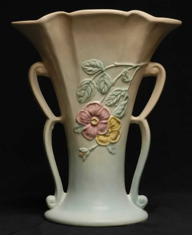 Dogwood 10" Handled Vase by Hull-1