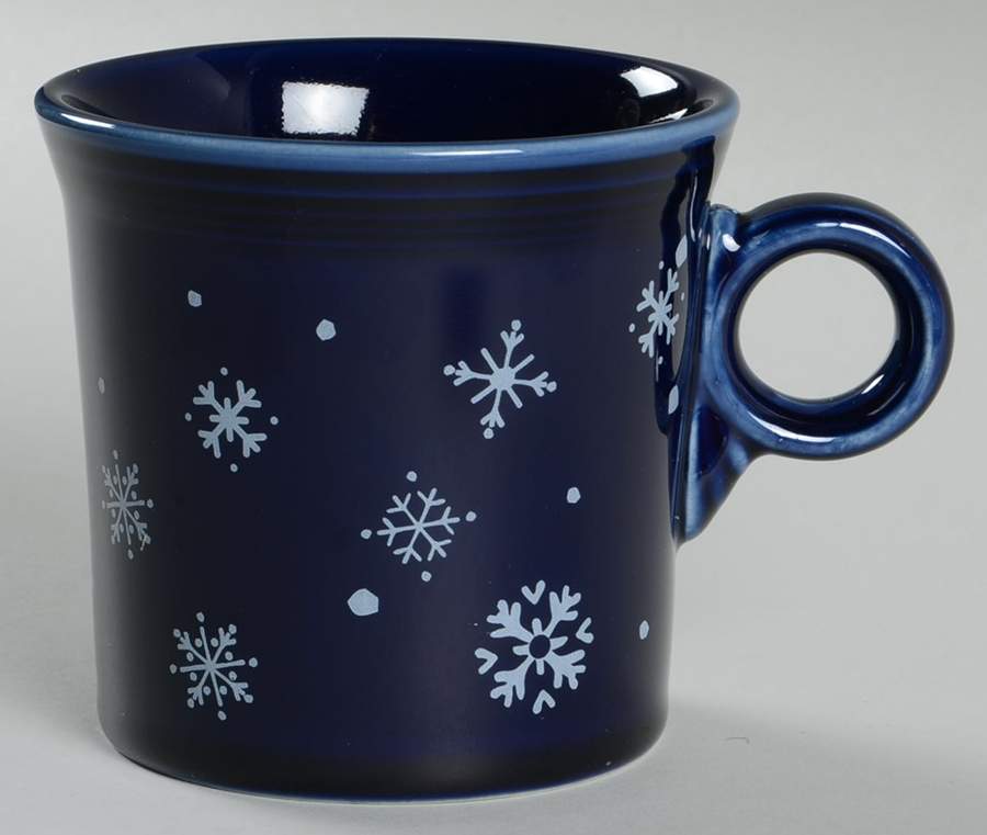 Fiesta Snowflake Blue Mug by Homer Laughlin -1