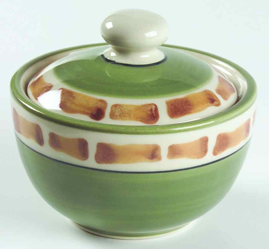 Palm Tree Sugar Bowl & Lid by Hartstone-1