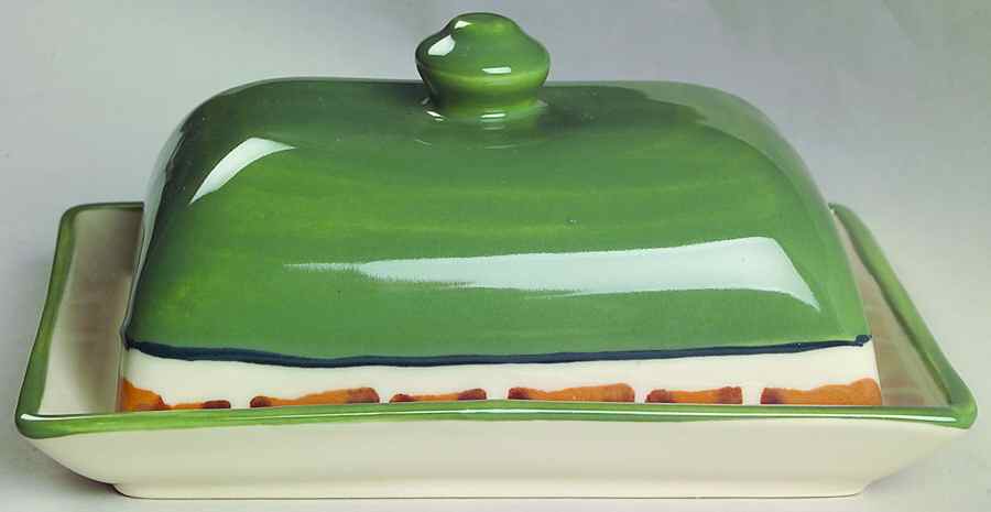 Palm Tree Rectangular Covered Butter by Hartstone-1