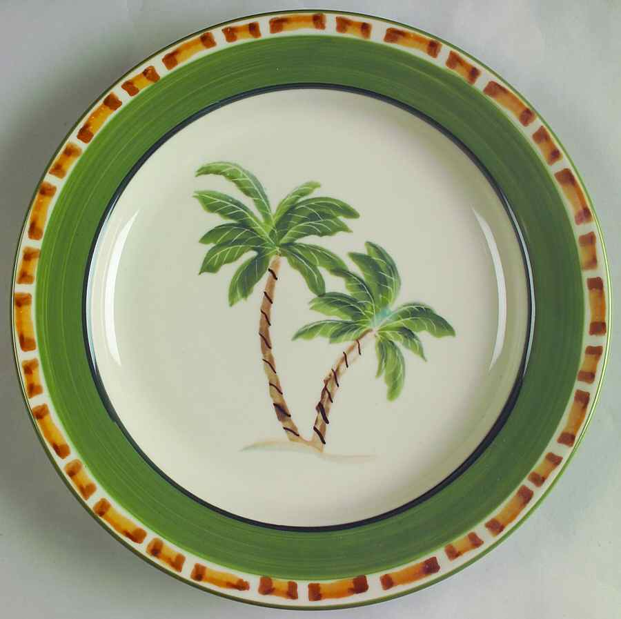 Palm Tree Dinner Plate by Hartstone-1