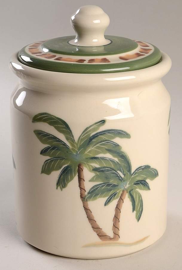 Palm Tree Large Canister & Lid by Hartstone-1