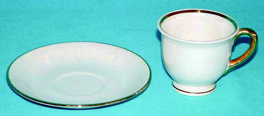 HLC3523 Footed Demitasse Cup & Saucer Set by Homer Laughlin -1