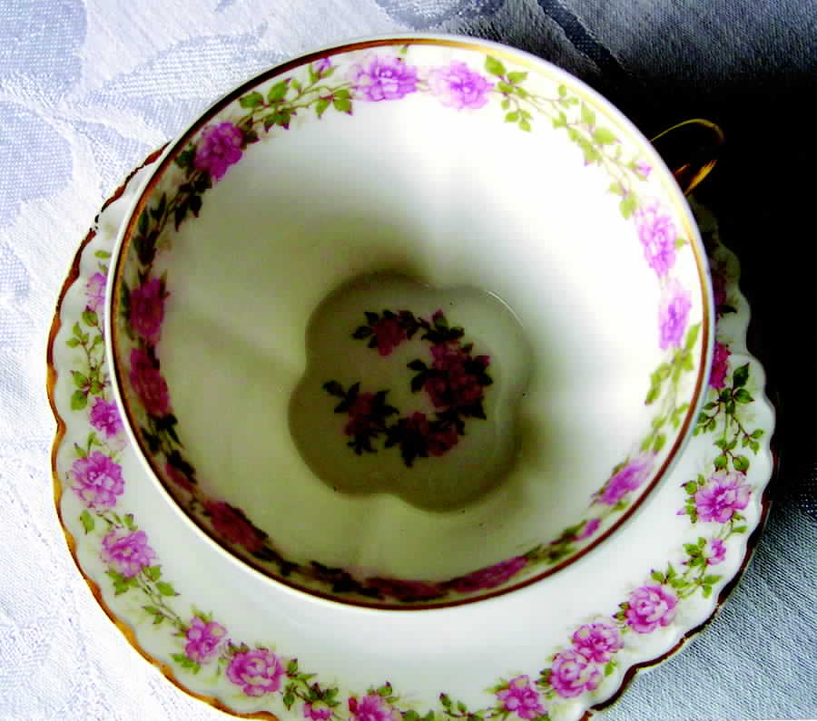 H3051 Flat Cup & Saucer Set by Haviland-1