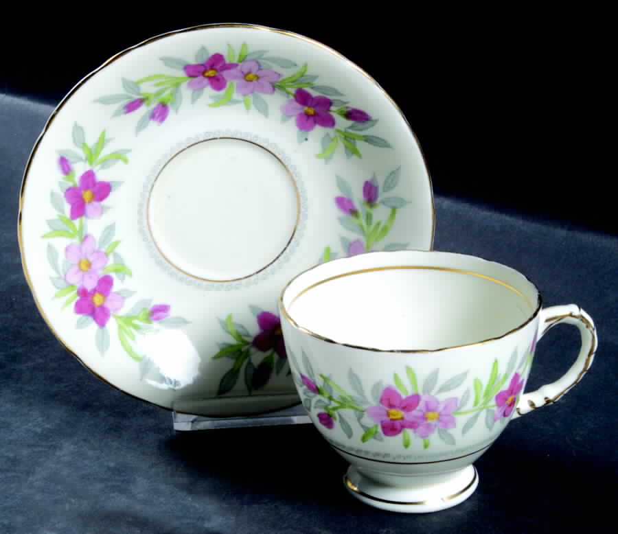 2765 Footed Cup & Saucer Set by Hudson & Middleton-1