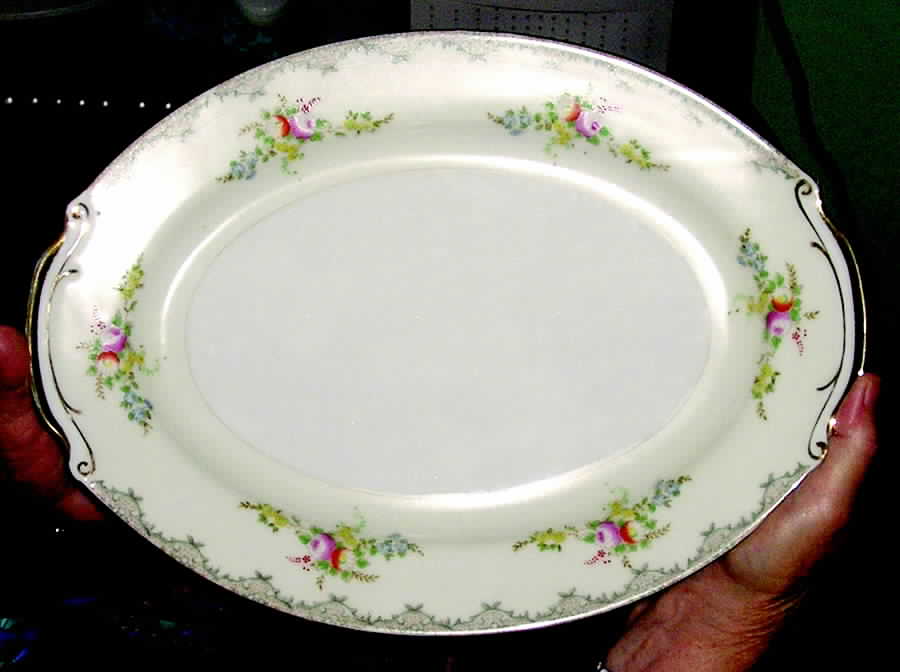HIR50 12" Oval Serving Platter by Hira China-1