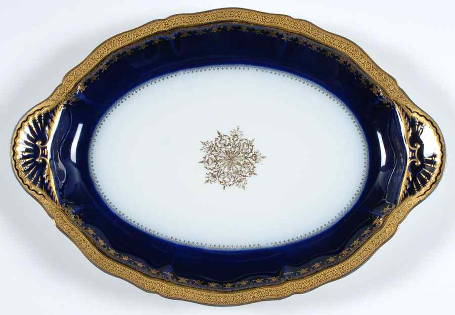 H3063 14" Oval Serving Platter by Haviland-1