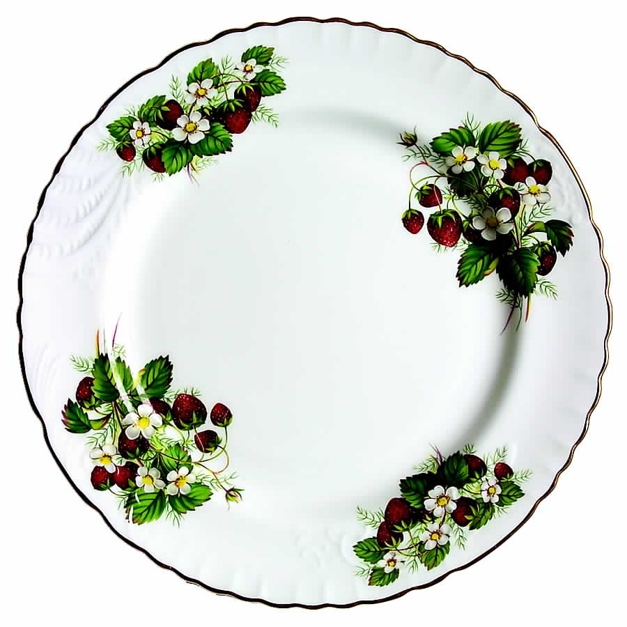Strawberry Ripe (Scalloped, Embossed) Dinner Plate by Hammersley-1