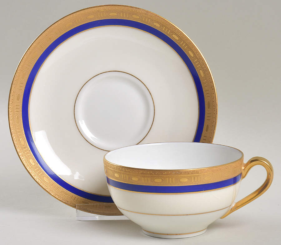 H3067 Flat Cup & Saucer Set by Haviland-1