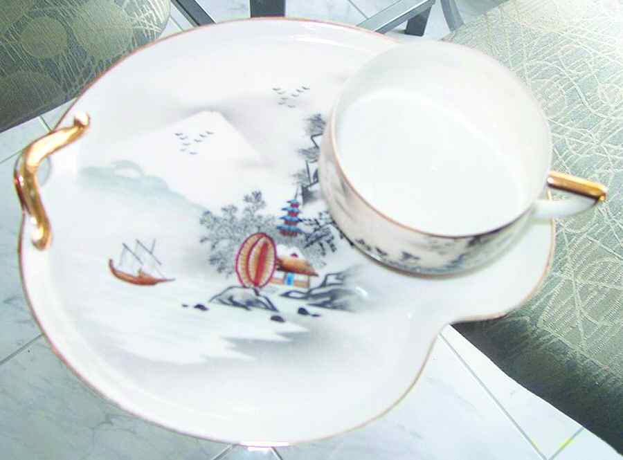 HKN14 Snack Plate & Cup Set by Hakusan-1
