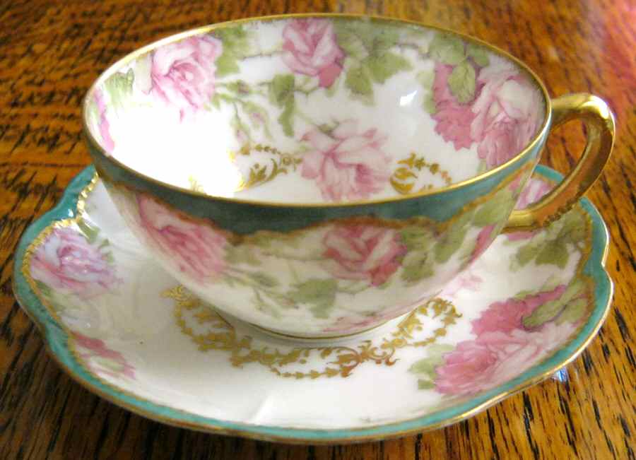 Schleiger 65-6 Flat Cup & Saucer Set by Haviland-1