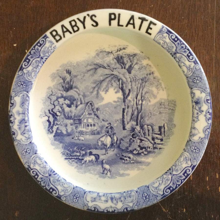Old English Scenery Child's Plate by Heathcote-1