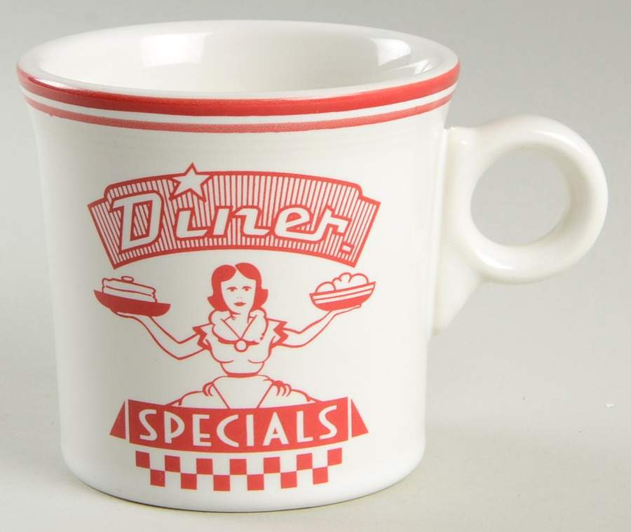 Fiesta Diner Scarlet Mug by Homer Laughlin -1