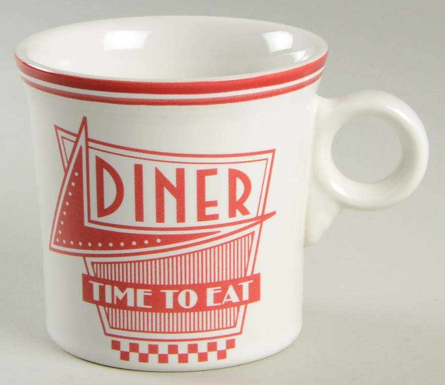 Fiesta Diner Scarlet Mug by Homer Laughlin -1
