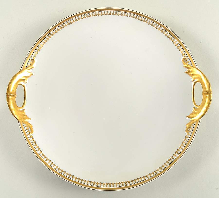 Schleiger 278-1 Handled Cake Plate by Haviland-1