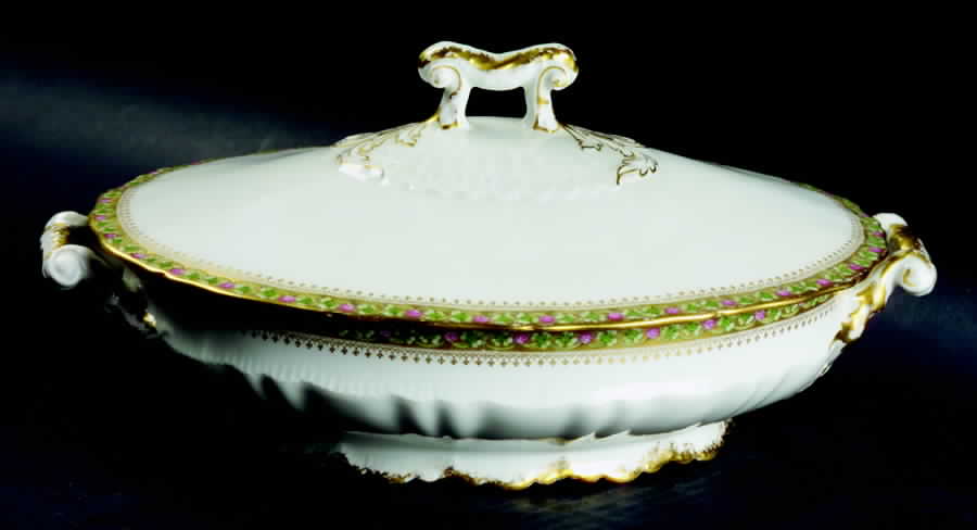 Schleiger 1079-1 Oval Covered Vegetable by Haviland-1