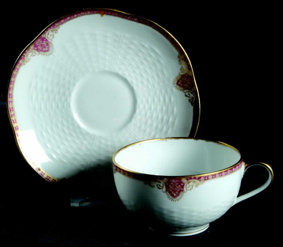 Schleiger 619-1 Flat Cup & Saucer Set by Haviland-1