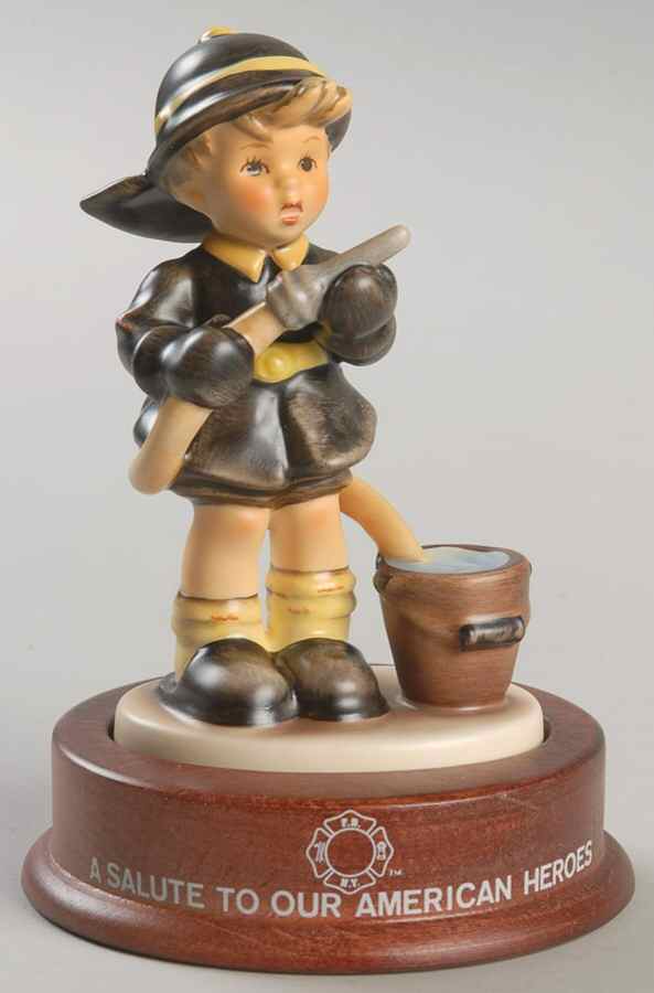 Fire Fighter Tm8-Fire Fighter-Salute To Heroes W/ Bas - Boxed by M.I. Hummel-1