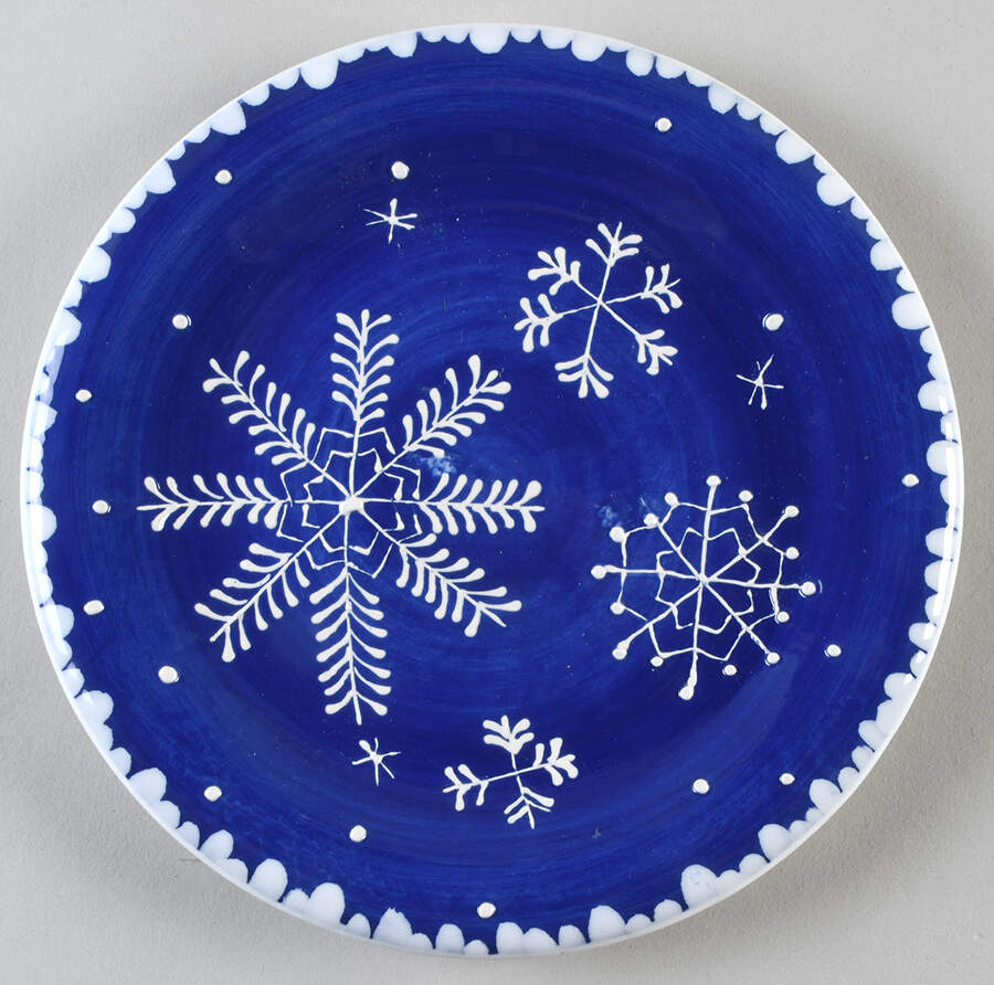 Icicles Salad Plate by Hausenware-1