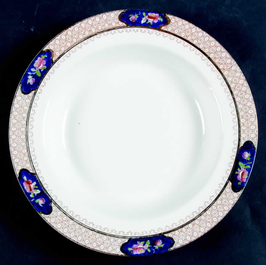 Rockery and Pheasant (No Center Design) Rim Soup Bowl by Sampson Hancock & Sons-1