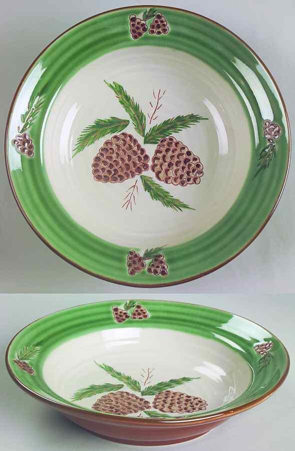 Pine Cone Rim Soup Bowl by Hampton Forge-1