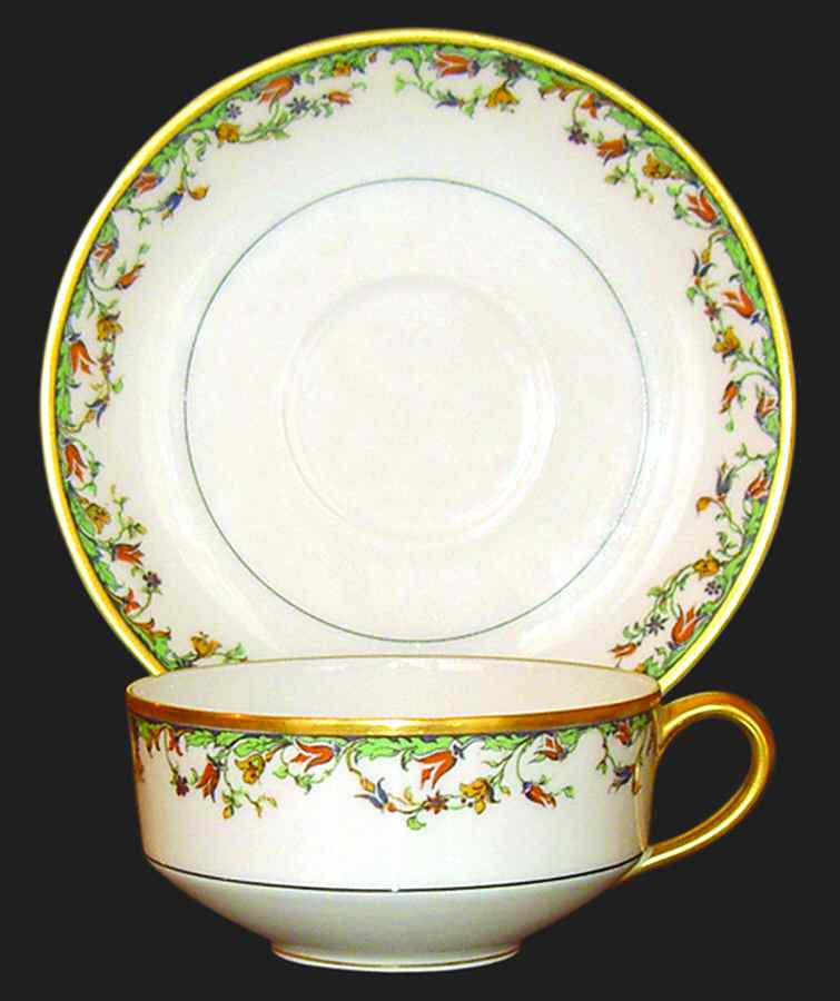 Schleiger 500-1 Flat Cup & Saucer Set by Haviland-1