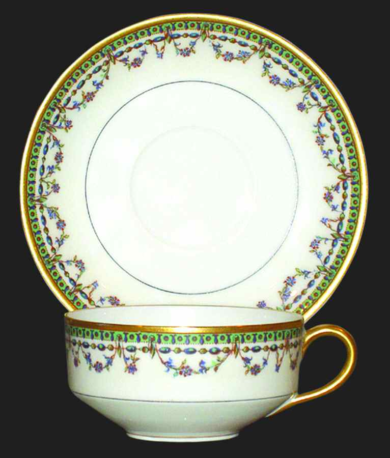Schleiger 562-1 Flat Cup & Saucer Set by Haviland-1