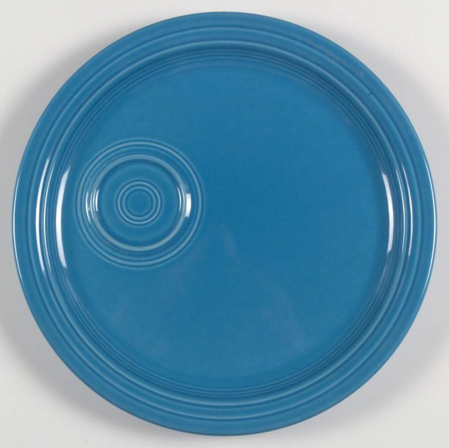 Fiesta Peacock (Intro 2005) Snack Plate by Homer Laughlin -1