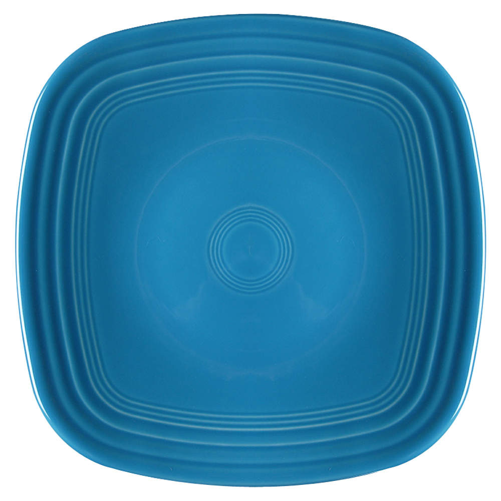 Fiesta Peacock (Intro 2005) Square Luncheon Plate by Homer Laughlin -1