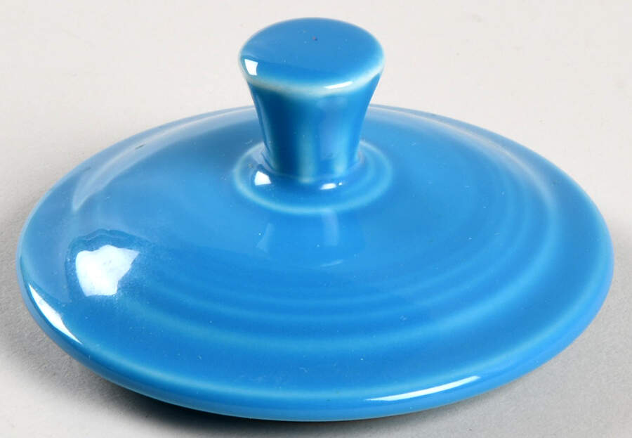 Fiesta Peacock (Intro 2005) Lid for Individual Sugar Bowl by Homer Laughlin -1