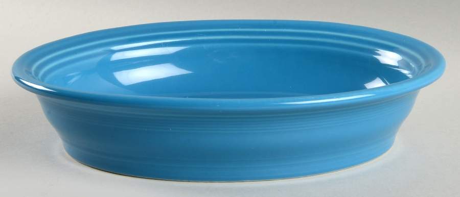 Fiesta Peacock (Intro 2005) 10" Oval Vegetable Bowl by Homer Laughlin -1